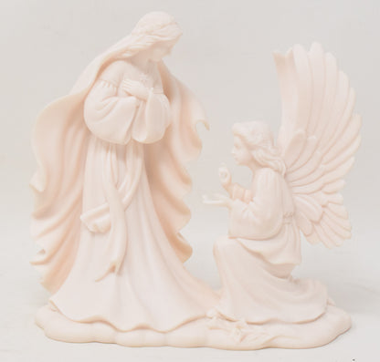 Millenium Annunciation Gabriel Virgin Mary Porcelain Figurine Roman Inc 1995