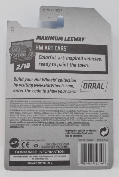 Hot Wheels Maximum Leeway HW Art Cars Orange 2/10 325 DieCast Car New
