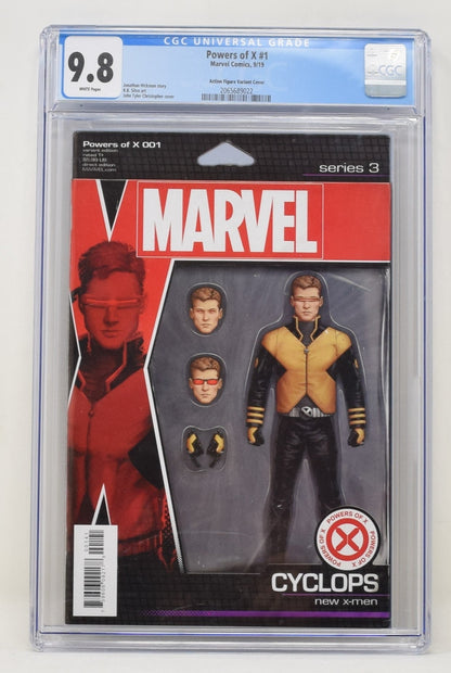 Powers Of X 1 Marvel 2019 CGC 9.8 John Tyler Christopher Action Figure Variant
