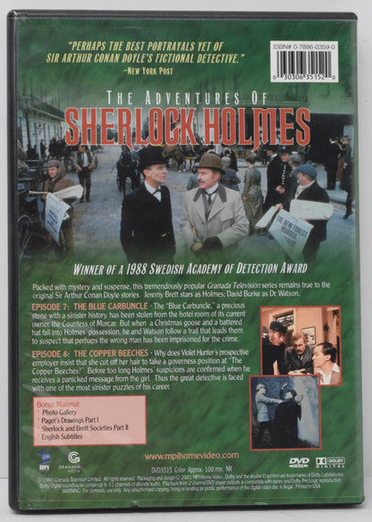 The Adventures of Sherlock Homes DVD Volume Three