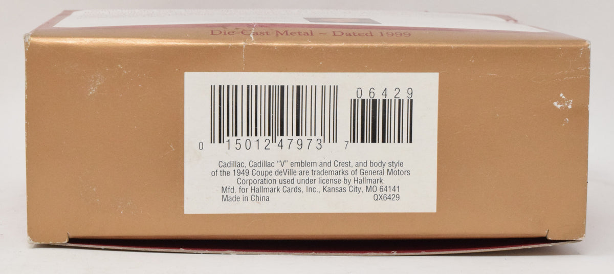 Hallmark Keepsake 1949 Cadillac Coupe DeVille Christmas Ornament 1999 NIB
