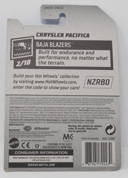 Hot Wheels Chrysler PacificaBaja Blazers 2/10 51 DieCast Car New