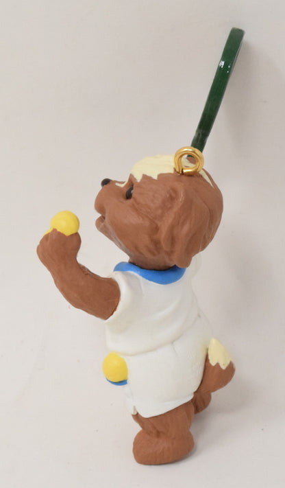 Hallmark Keepsake Practice Makes Perfect Tennis Bear Christmas Ornament 1994