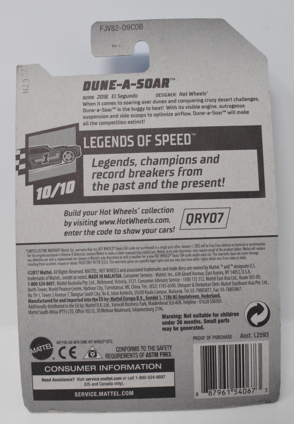 Hot Wheels Dune-A-Soar Legends of Speed 10/10 22 DieCast Car