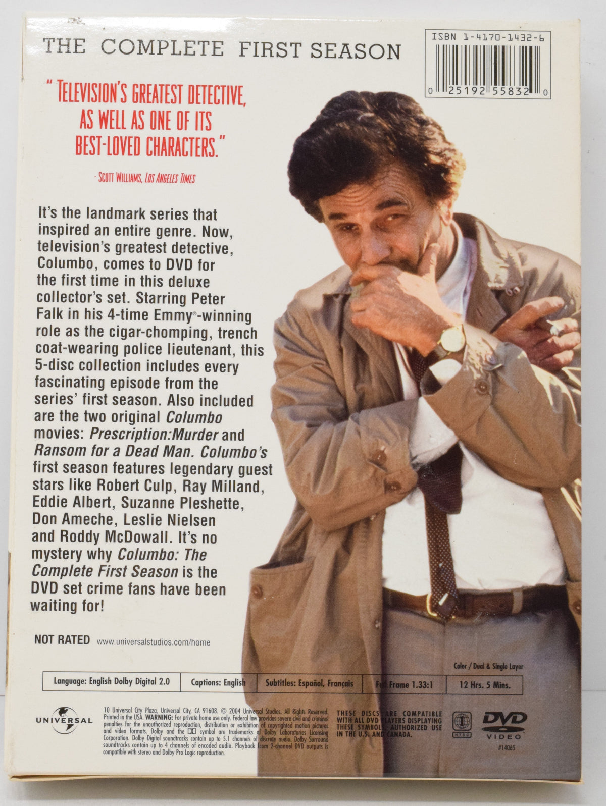 The Complete First Season Columbo DVD