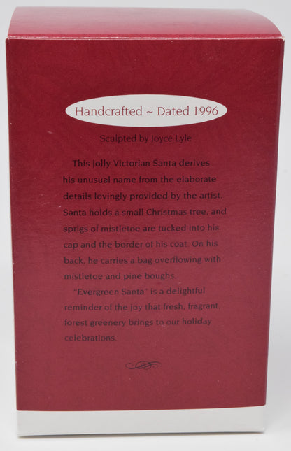Hallmark Keepsake Evergreen Santa Christmas Ornament 1996 NIB