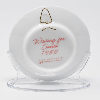Hallmark Keepsake Waiting For Santa Christmas Ornament 1988 NIB