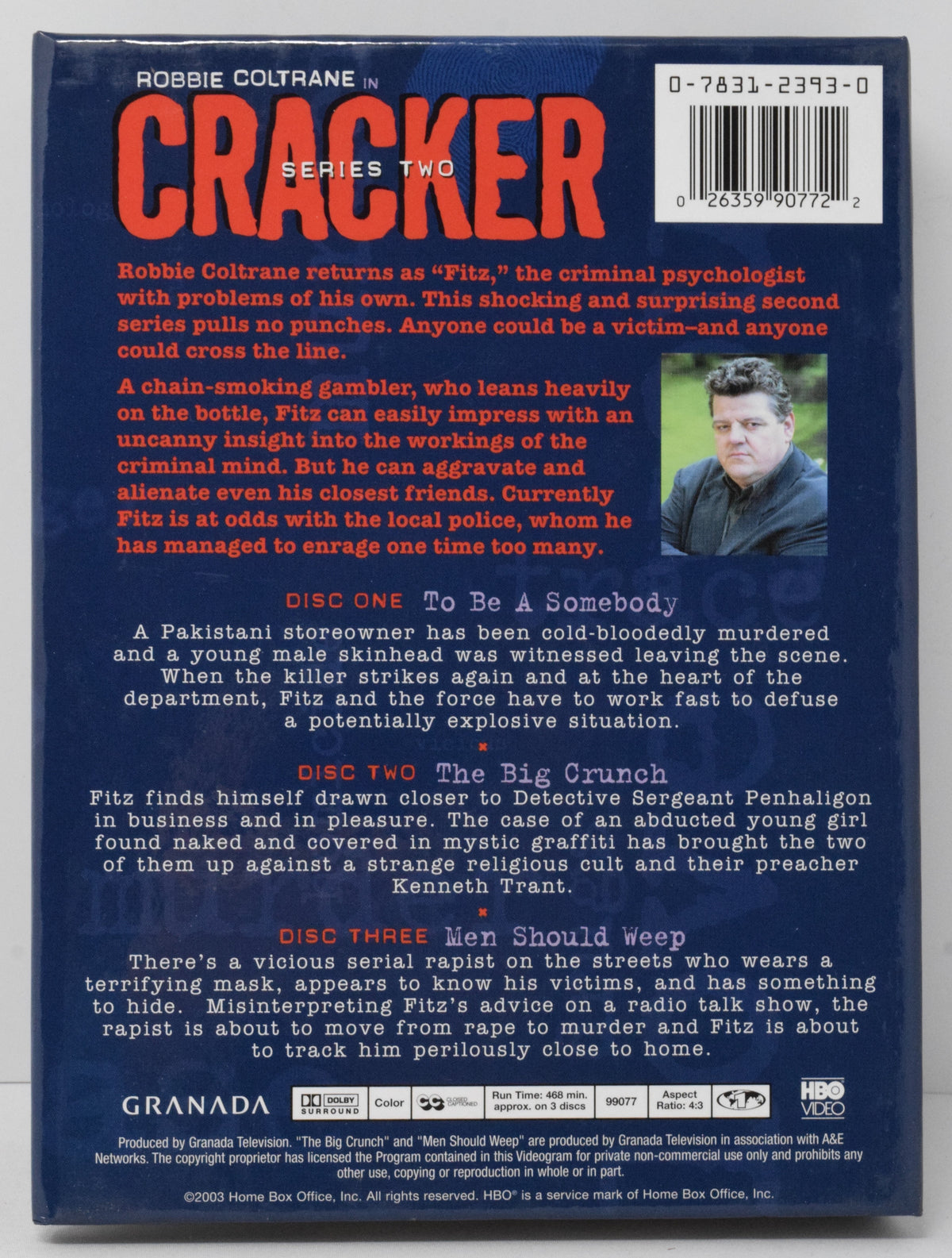 Robbie Coltrane in Cracker Series Two DVD