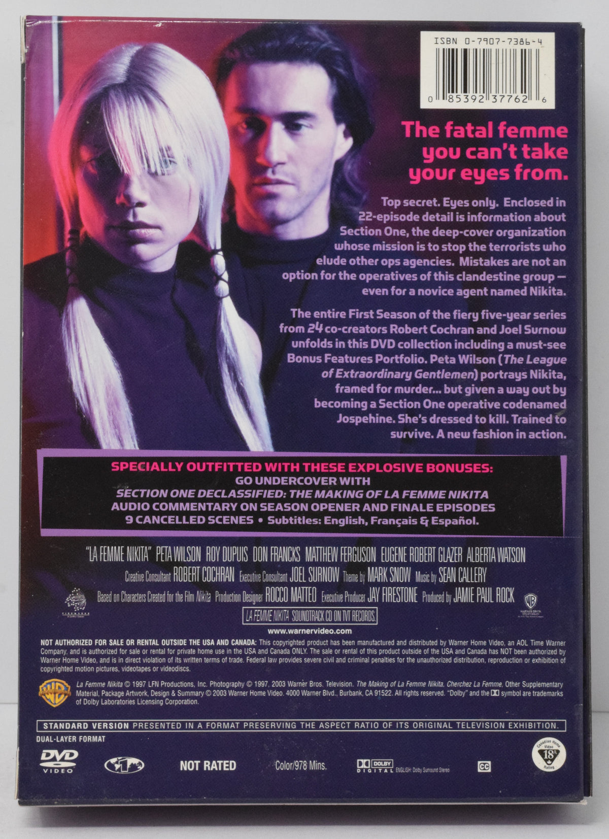 La Femme Nikita The Complete First Season DVD