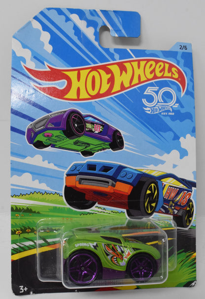 Hot Wheels Rocket Box 2/6 Green DieCast Car New