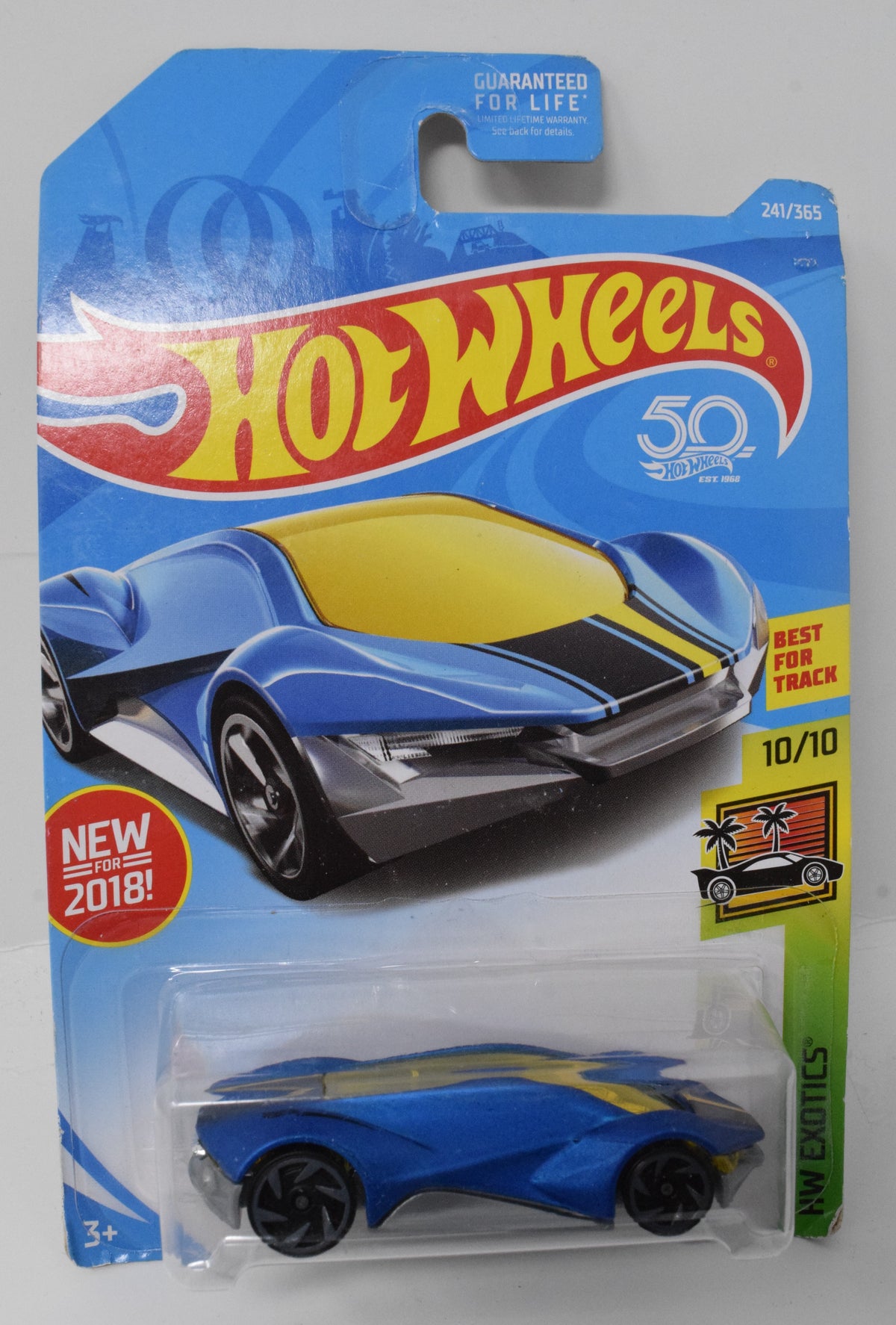 Hot Wheels Exotique HW Exotics 10/10 241 Blue 24 DieCast Car New