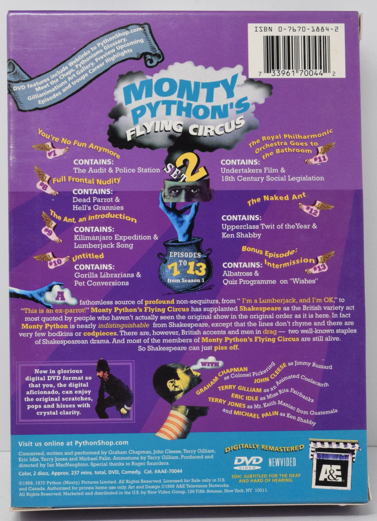 Monty Python Live DVD Vol 1 and Vol 2