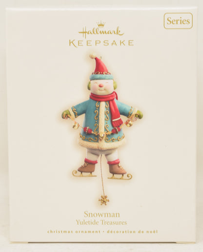 Hallmark Keepsake Ornament Snowman Yuletide Treasures Christmas Tree 2008 NIB