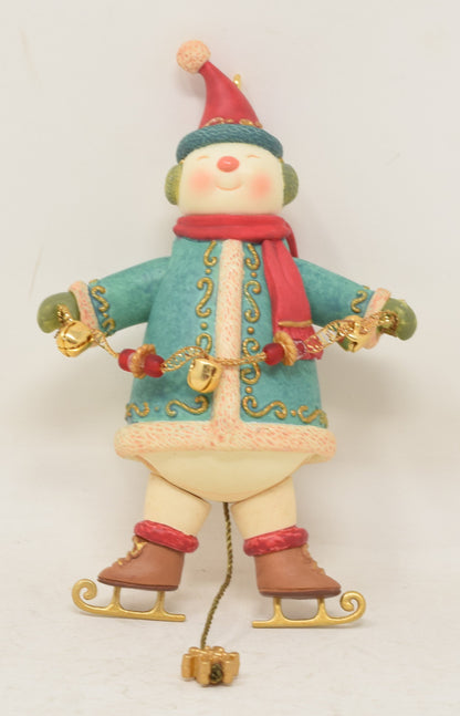 Hallmark Keepsake Ornament Snowman Yuletide Treasures Christmas Tree 2008 NIB