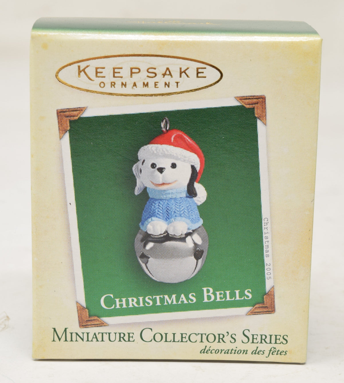 Hallmark Keepsake Ornament Puppy Dog Christmas Bells Tree 2005 NIB