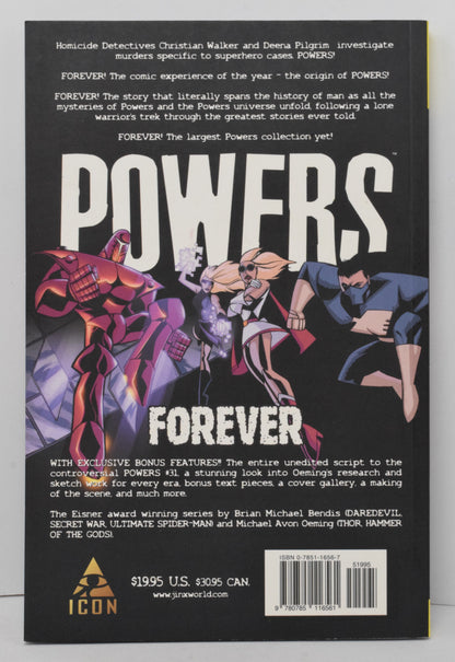 Powers Forever Vol 7 TP Marvel Icon 2004 NM- 9.2 1st Print Brian Bendis