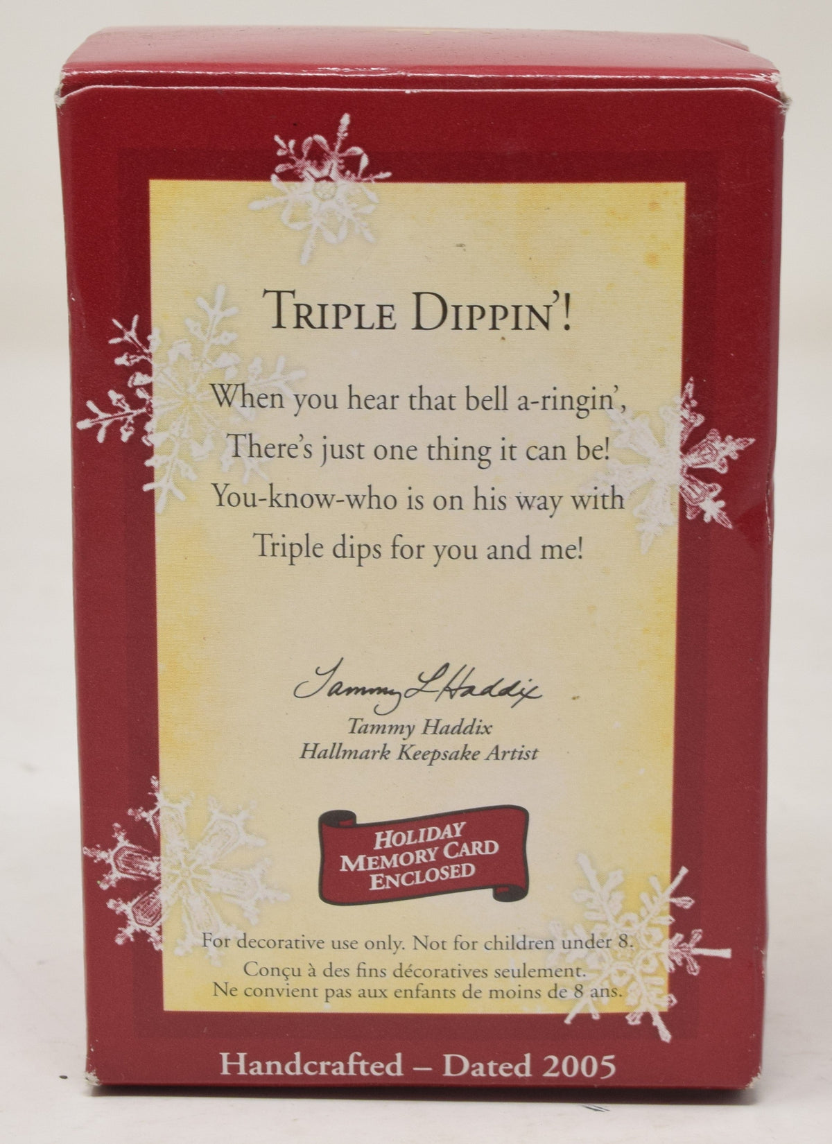 Hallmark Keepsake Ornament Triple Dippin Bear Ice Cream Christmas Tree 2005 NIB