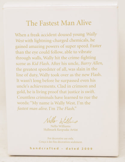 Hallmark Keepsake Ornament Flash Fastest Man Alive DC Christmas Tree 2009 NIB