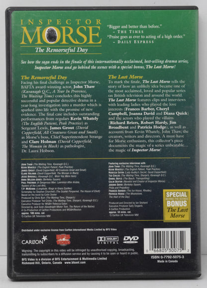 John Thaw as Inspector Morse The Remorseful Day DVD