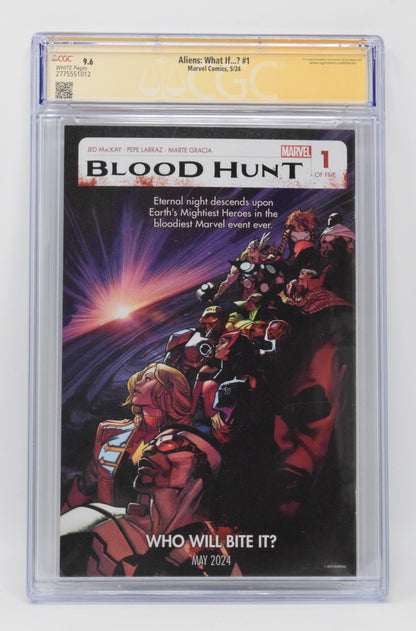 Aliens What If #1 A Marvel Phil Noto CGC SS 9.6 SIGNED 4x Leon + Paul Reiser Hans Rodionoff Brian Volk-Weiss