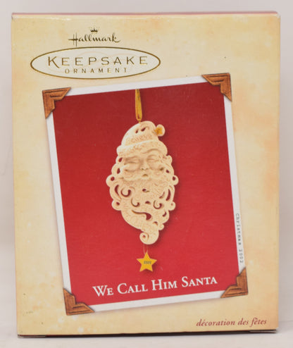 Hallmark Keepsake Ornament We Call Him Santa Claus Christmas Tree 2002 NIB