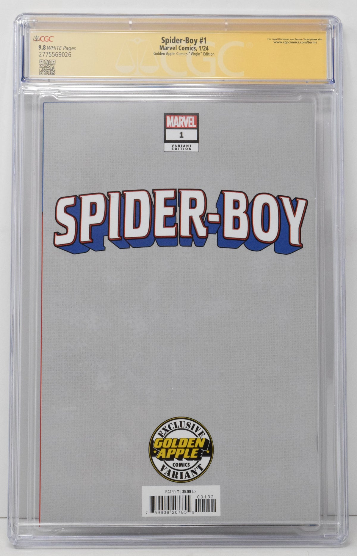 Spider-Boy #1 Marvel 2023 Skan Hulk 181 Virgin CGC SS 9.8 SIGNED Dan Slott