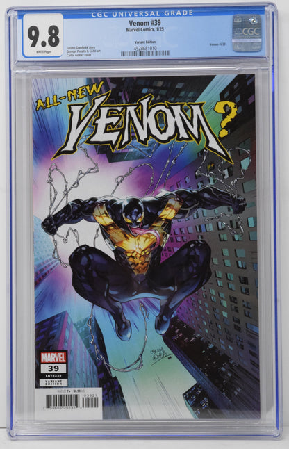 Venom #39 B Carlos Gomez Foreshadow All New Venom Variant (11/13/2024) Marvel CGC 9.8