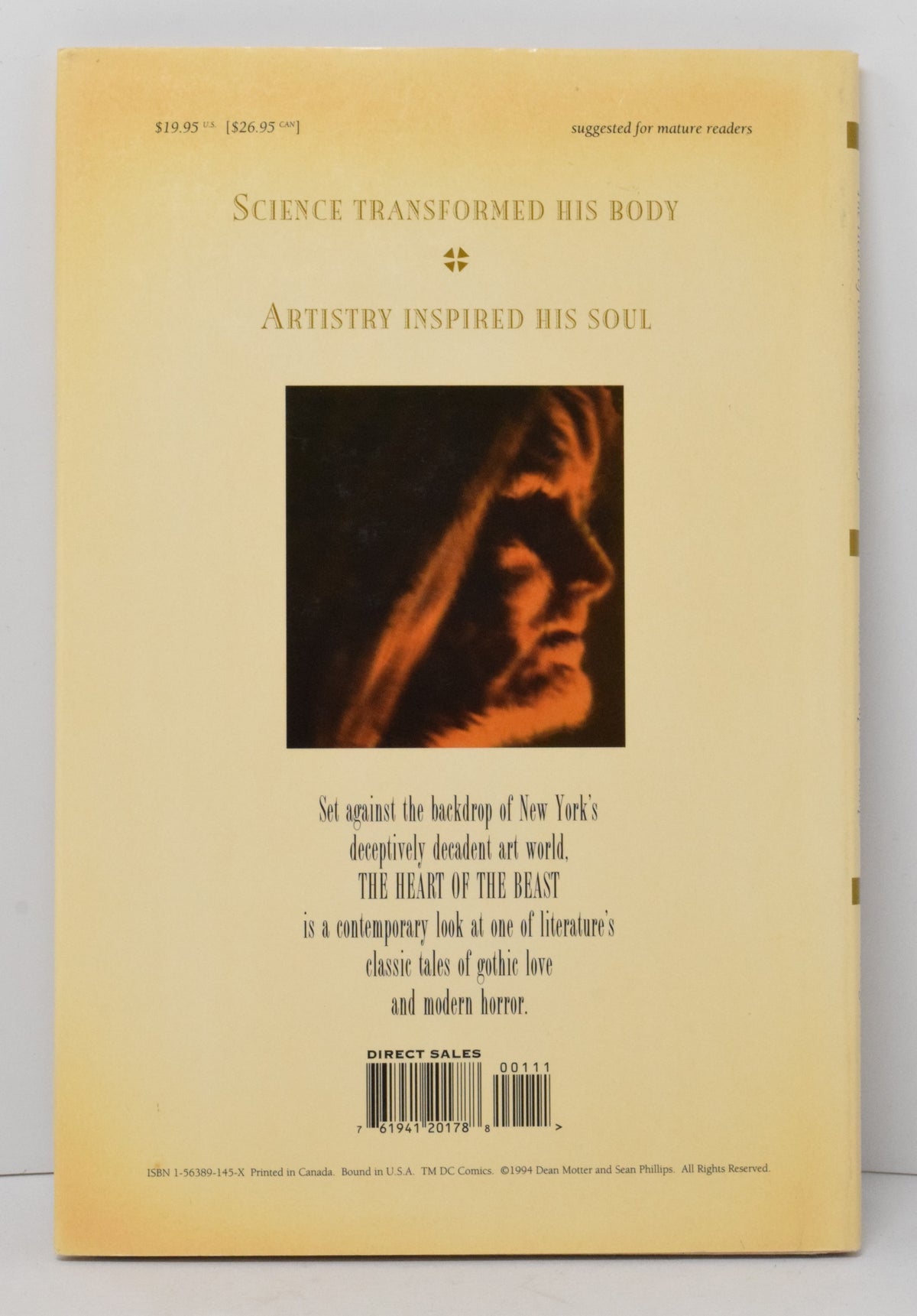 Heart Of The Beast A Love Story HC DC Vertigo 1999 Dean Motter