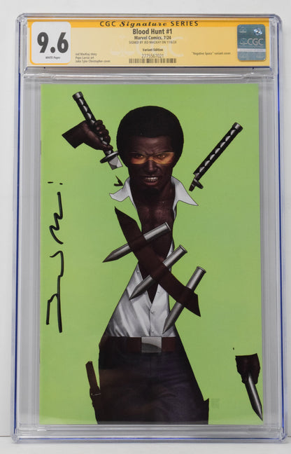 Blood Hunt #1 C Marvel 2024 John Tyler Christopher Blade CGC SS 9.6 SIGNED Jed MacKay Variant