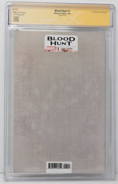 Blood Hunt #1 C Marvel 2024 John Tyler Christopher Blade CGC SS 9.6 SIGNED Jed MacKay Variant
