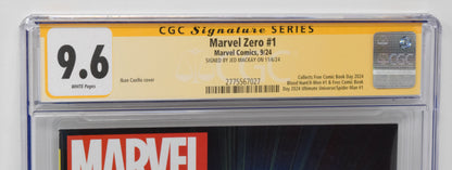 Marvel Zero [2024] #1 A Marvel 2024 Iban Coello CGC SS 9.6 SIGNED Jed MacKay