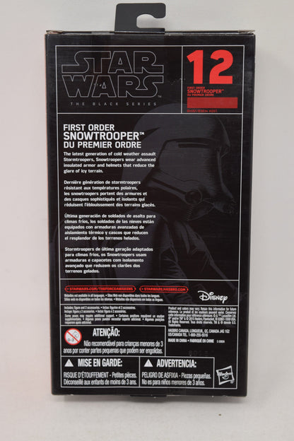 Star Wars Black Series 12 First Order Snowtrooper 6" Action Figure Hasbro NIB