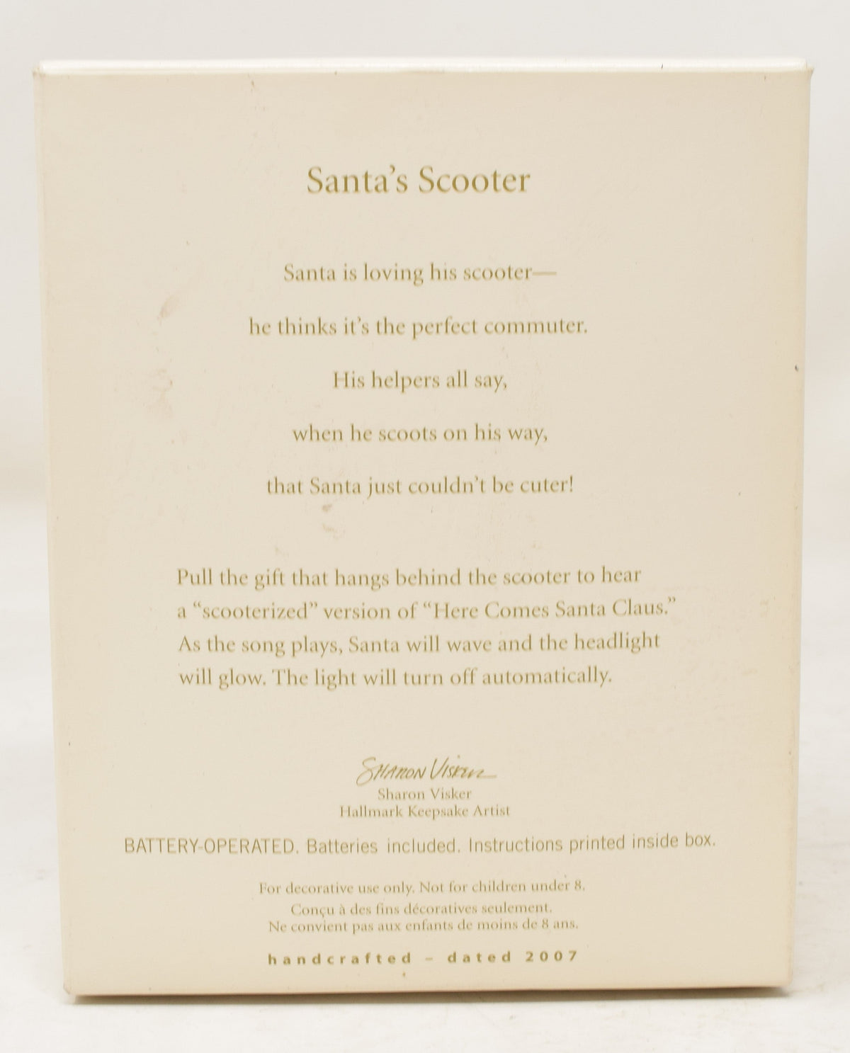 Hallmark Keepsake Ornament Santa Claus Scooter Christmas Tree 2007 NIB
