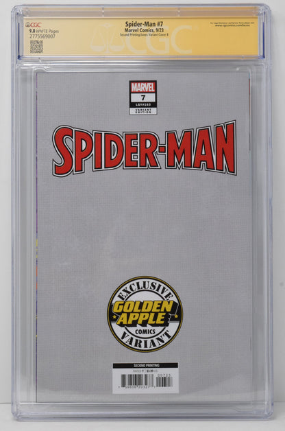 Spider-Man #7 Marvel 2023 Romy Jones Virgin Spider-Boy CGC SS 9.8 SIGNED Dan Slott