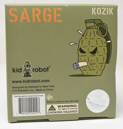 Frank Kozik Kidrobot Sarge Camo Desert Storm Mongerforce Mongers Signed