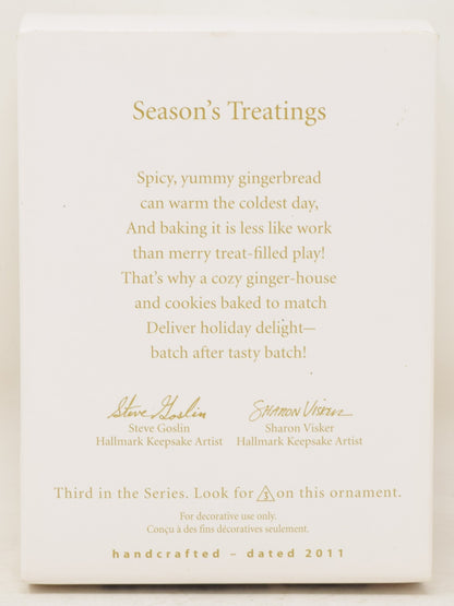 Hallmark Keepsake Ornament Seasons Treatings Gingerbread Christmas Tree 2011 NIB