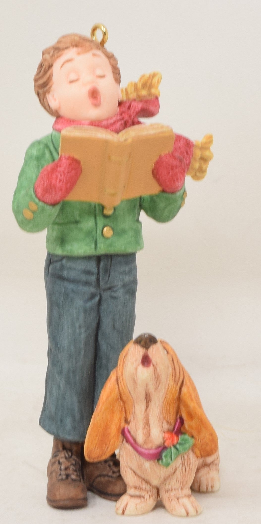 Hallmark Ornament Carolers Best Friend Hound Dog Christmas Tree 2000 NIB