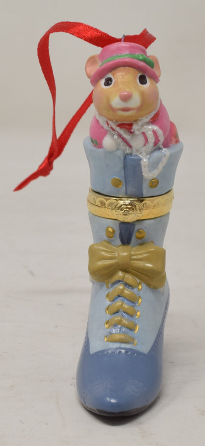 Hallmark Keepsake Ornament Fashion Afoot Mouse Shoe Christmas Tree 2002 NIB