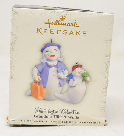 Hallmark Ornament Huntington Collection Grandma Tillie Willlie Halloween Christmas 2005 NIB