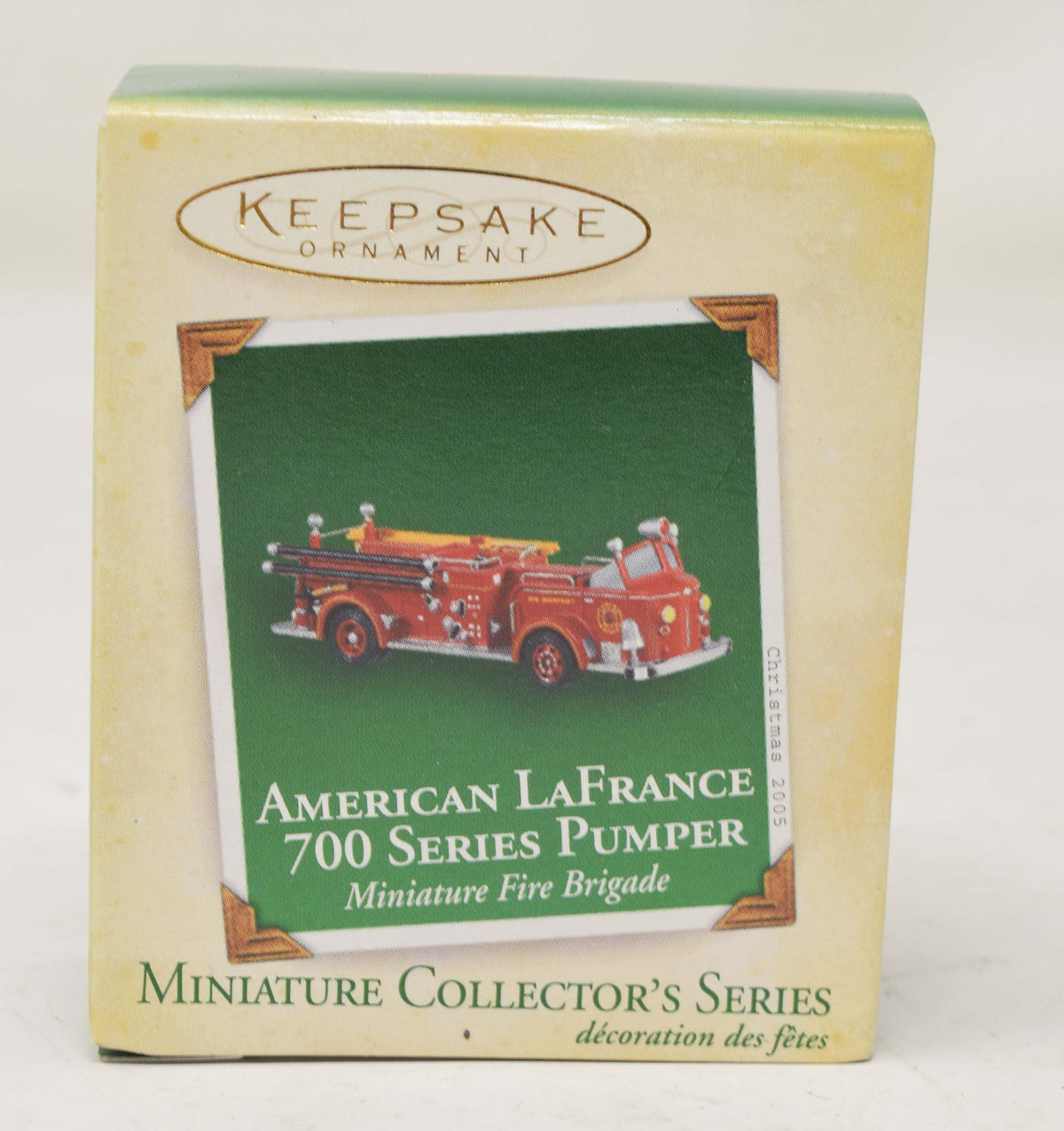 Hallmark Keepsake Ornament American LaFrance 700 Pumper Firetruck Christmas Tree 2005 NIB