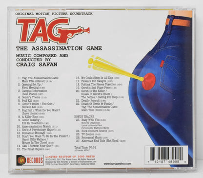 Tag Assassination Game Soundtrack CD Signed Craig Safan BSX LTD 1000