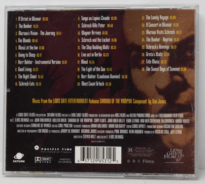 Shadow Of The Vampire Soundtrack CD John Malkovich Pacific Time