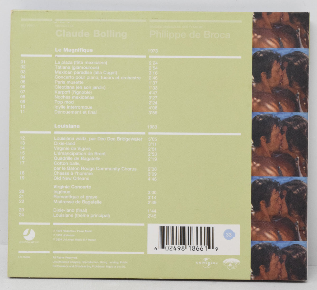 Le Magnifique Louisiane Soundtrack CD Claude Bolling