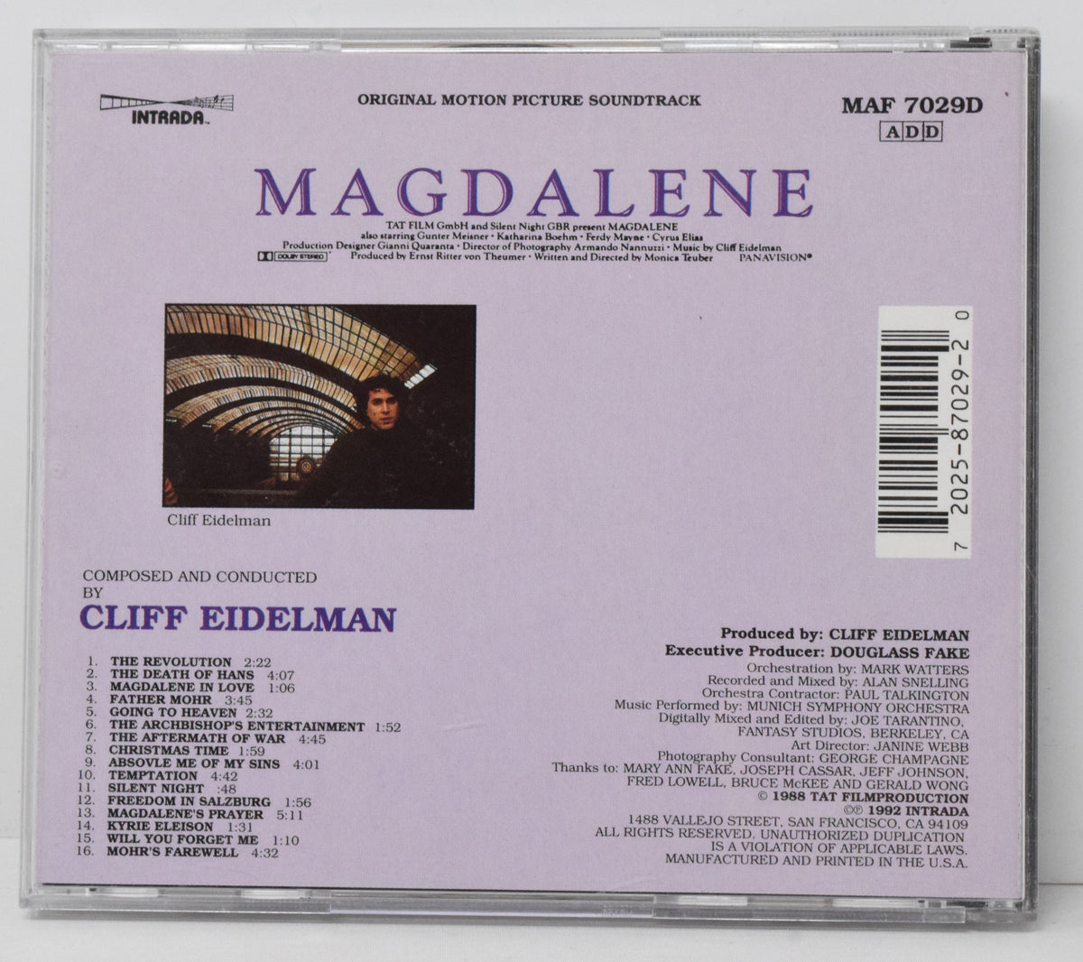 Magdalene Soundtrack CD Cliff Eidelman Intrada