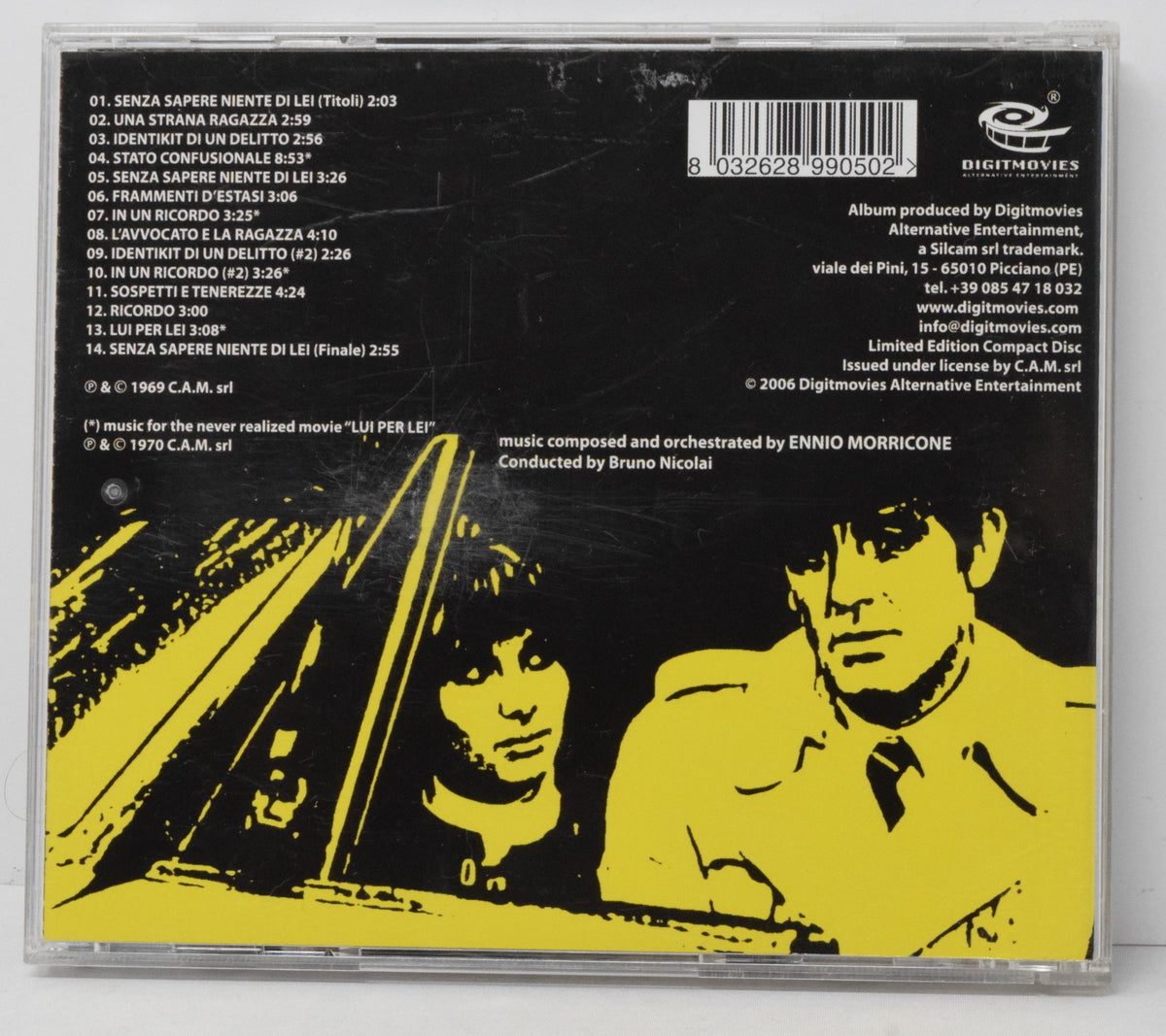 Senza Sapere Niente di Lei Soundtrack CD Ennio Morricone