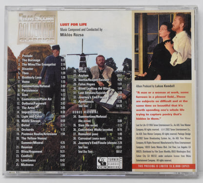 Lust For Life Soundtrack CD Miklos Rozsa Film Score Golden Age LTD 3000