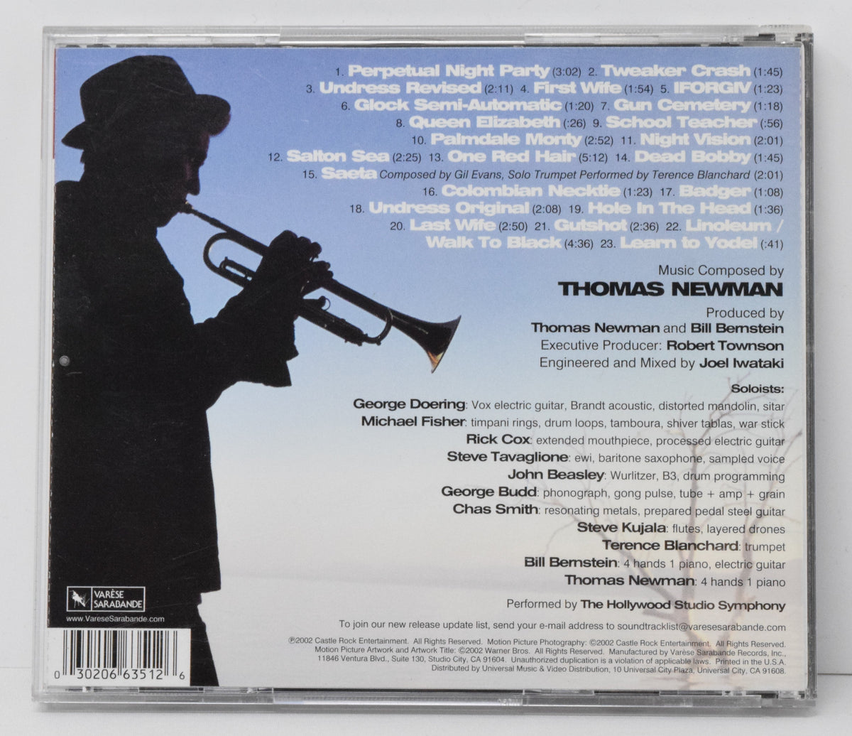 The Salton Sea Soundtrack CD Thomas Newman Varese