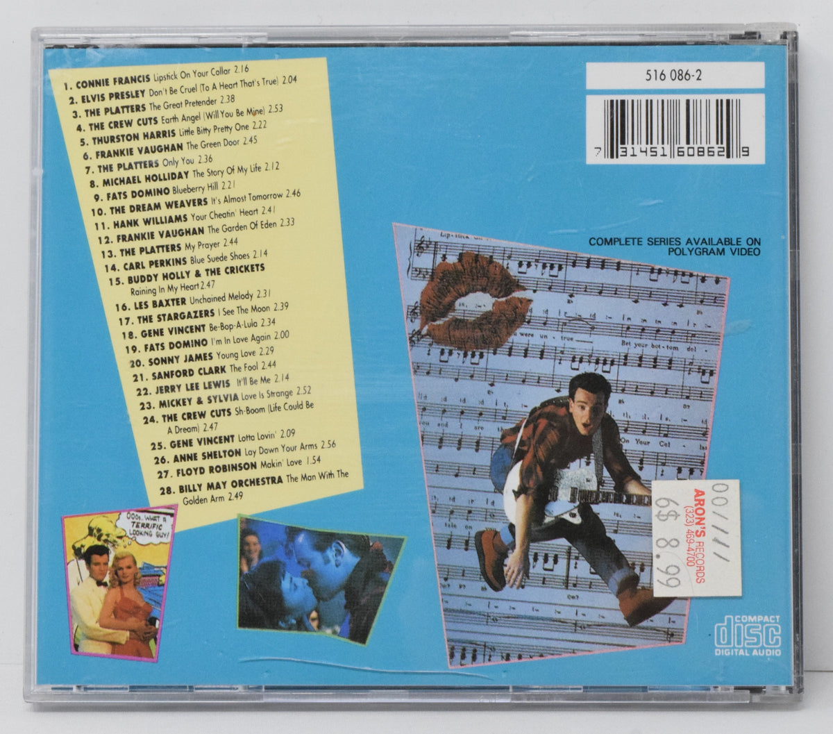 Lipstick On Your Collar Soundtrack CD Elvis Presley Connie Francis Buddy Holly