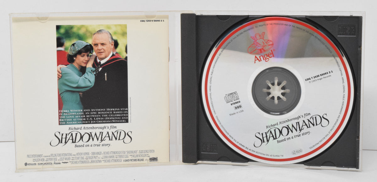 Shadowlands Soundtrack CD George Fenton Richard Attenborough Angel