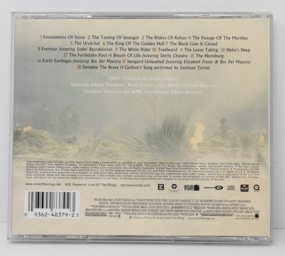 The Lord of the Rings The Two Towers Soundtrack CD Howard Shore Warner